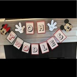 Disney’s Mickey & Minnie 2nd birthday banner
